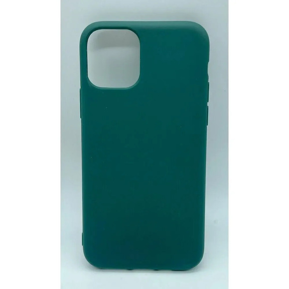Soft Silicone Case Compatible With iPhone 14 Pro 5.8 Inch Midnight Green - Picture 1 of 3
